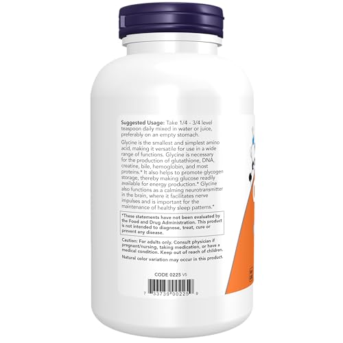 Supplements, Glycine Pure Powder, Promotes Restful Sleep*, Neurotransmitter Support*, 1-Pound