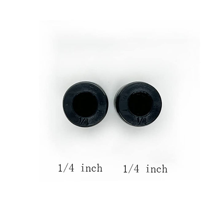 zjxed 1/4 OD x 1/4 OD Straight Pneumatic Connector, Push to Connect fittings Straight Union/Coupler (Pack of 10)