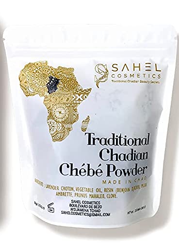 Sahel Cosmetics Chebe Powder (50 Grams) - All-Natural Ingredients Promotes Hair Growth Helps Prevent Breakage Formulated for Kinky Hair Available in 4 Sizes