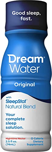 Sleep Aid Supplement Drink; Melatonin 5mg, GABA, 5-HTP; Zero Sugar, Natural Flavors, No Added Colors, 2.5 oz Liquid Sleep Shots, Nighttime Nectar, 12-Count