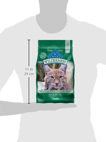 Wilderness Nature's Evolutionary Diet High-Protein, Grain-Free Natural Dry Food for Adult Cats, Duck, 5-lb. Bag