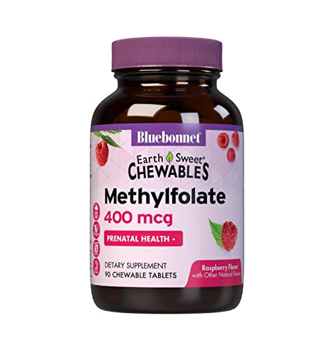 Earth Sweet Cellular Active Methylfolate 400 mcg Chewable Tablets, 90 Count