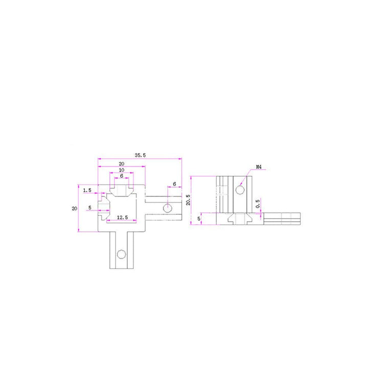8PCS Silver 3 Way End Corner Bracket with Screws for 6mm T-Shape 2020 Series Aluminum Extrusion Profile (3-Way Corner Bracket-Silver)