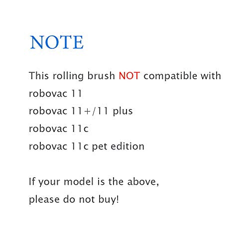 2-Pack Replacement Parts Rolling Brush Compatible with Eufy RoboVac 11S,11S MAX,12,15C,15C MAX,15T,25C,30,30C,30C MAX, 35C, 25C MAX, G10 Hybrid,G30,G30 Edge Robotic Vacuum