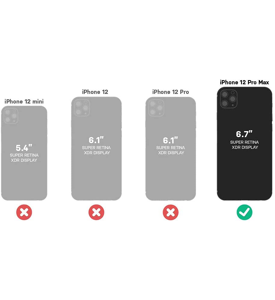 Commuter Series Case for iPhone 12 PRO MAX (ONLY) Non-Retail Packaging - Black