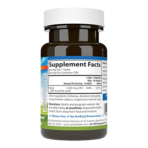 - Folic Acid, 800 mcg, Provides Important Prenatal Support, 300 tablets