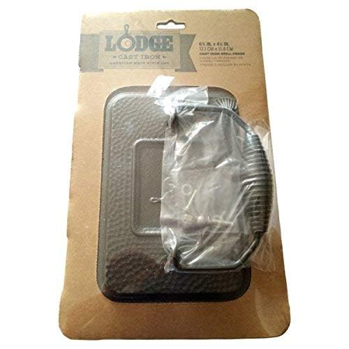 LGP3 Rectangular Cast Iron Grill Press, Pre-Seasoned, 6.75-inch x 4.5-inch