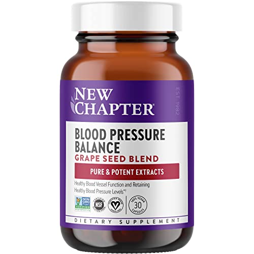 Blood Pressure Supplement Take Care with Organic, Vegan Grapeseed + Black Currant + Non-GMO Ingredients, 30 Count