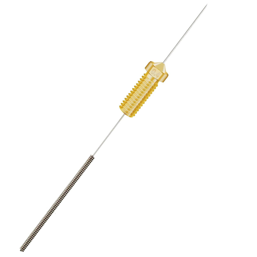 30Pcs/PackE3D M6 Volcano Nozzles 30pcs 3D Printer Brass Nozzles,0.2mm,0.3mm,0.4mm,0.6mm,0.8mm,1.0mm Nozzle Makerbot Creality Ender 3 CR-10 with 6 Needles and Metal Storage Box-Longer