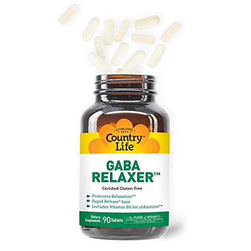 GABA Relaxer – 90 Tablets | Rapid Release Formula for Relaxation, Stress & Sleep Support | With GABA, Amino Acids & B Vitamins | Certified Vegan, Gluten-Free, Non-GMO