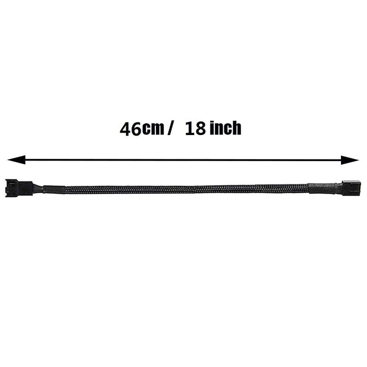 18 pwm Fan Extension Cable,4 pin Fan Extension Cable,Cable Extension pc,PC Fan Extension Cable, PWM Fan Extension Cable, PWM Extension Cable (18(46cm) 5pcs)