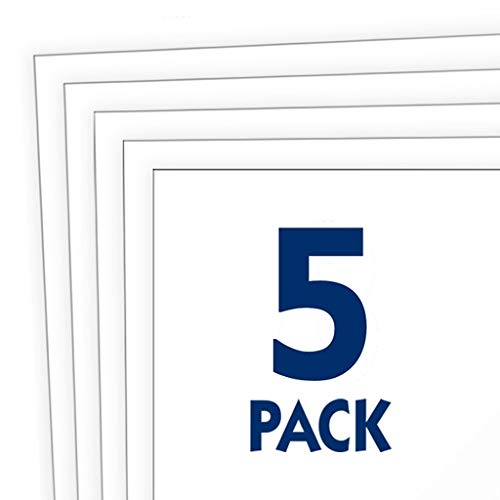 11 x 14 Poster Board School and Craft Supplies, White, 5 Count (Pack of 1)