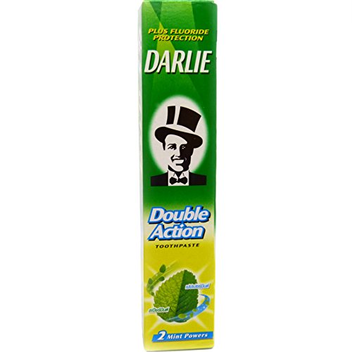 Darlie Double Action Spearmint and Peppermint Fluoride Toothpaste Travel Size 35 grams