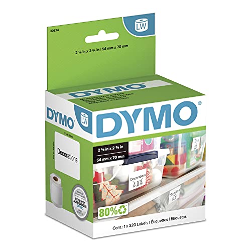 Authentic LW Large Multi-Purpose Labels, Labels for LabelWriter Label Printers, 2-1/8 x 2-3/4, 1 Roll of 320