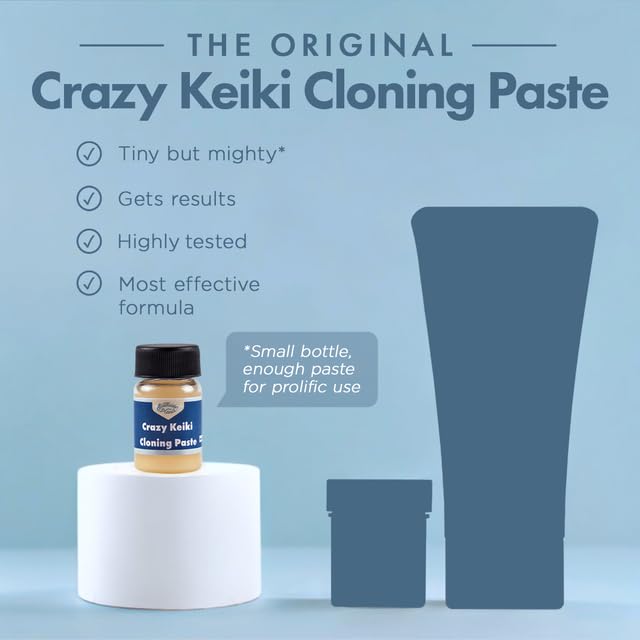 Keiki Cloning Paste - Miracle Growth for Orchids & Houseplants - Generate New Life with Cytokinin, Hormones & Vitamins - 0.25oz