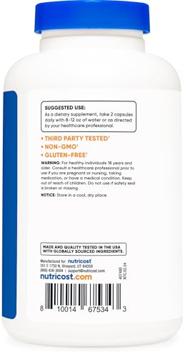 Alpha Lipoic Acid 600mg Per Serving, 240 Capsules - Gluten Free, Vegetarian Capsules, Soy Free & Non-GMO