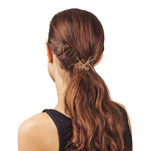 Mini Bobby Pins, Hair Pins for Thin Hair, Small Bobby Pins for Girls Hair Accessories, Blonde Bobby Pins for Thick Hair, Hairpins, Bobby Pins Blonde Hair, 45 pcs (Brown)