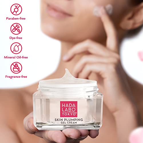 Plumping Gel Cream, Facial Moisturizer, Clinically Proven to Provide 24-Hour Moisture in One Use, Super HyaluronicAcid, Ceramides, Collagen, No Parabens, Dyes or Fragrance, 1.76 oz