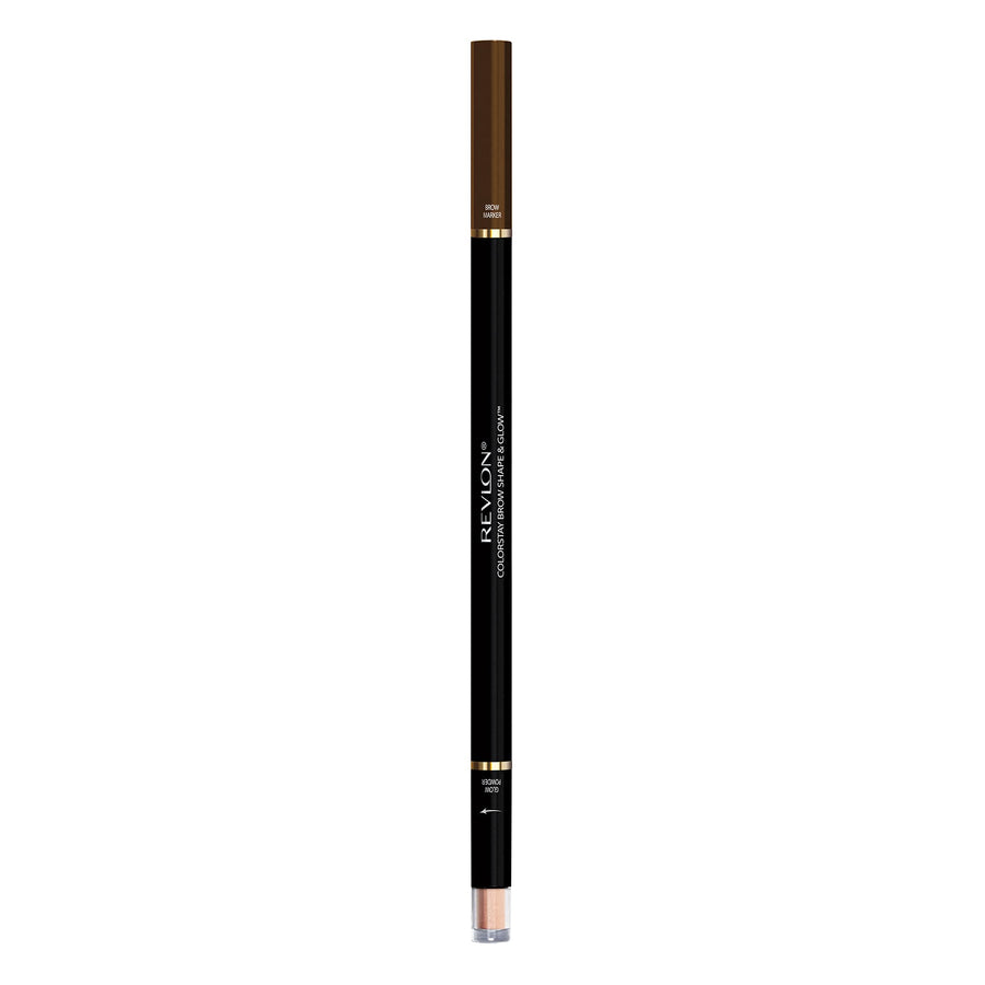 Revlon Colorstay Shape & Glow Eye Brow Marker and Highlighter, Medium Brown, 0.02 Oz (Marker), 0.008 Oz (Highlighter)