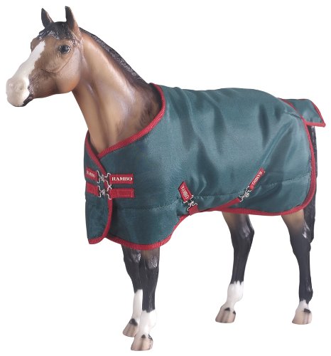 Traditional Rambo Blanket, Green/Red (1:9 Scale)