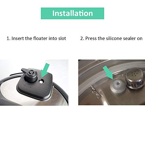 Parts Replacement for Instant Pot Duo 5, 6 Quart Qt Include Sealing Ring, Steam Release Valve and Float Valve Seal Replacement Parts Set