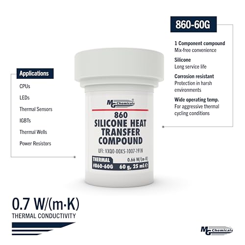 - 860-60G Silicone Heat Transfer Compound, 60g Jar