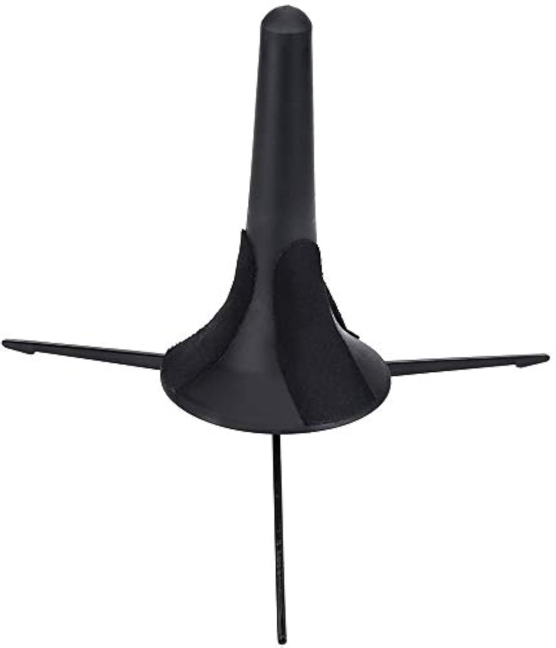 Black Portable Trumpet Stand Holder Metal Tripod Holder Stand Foldable - 6.7 x4.5