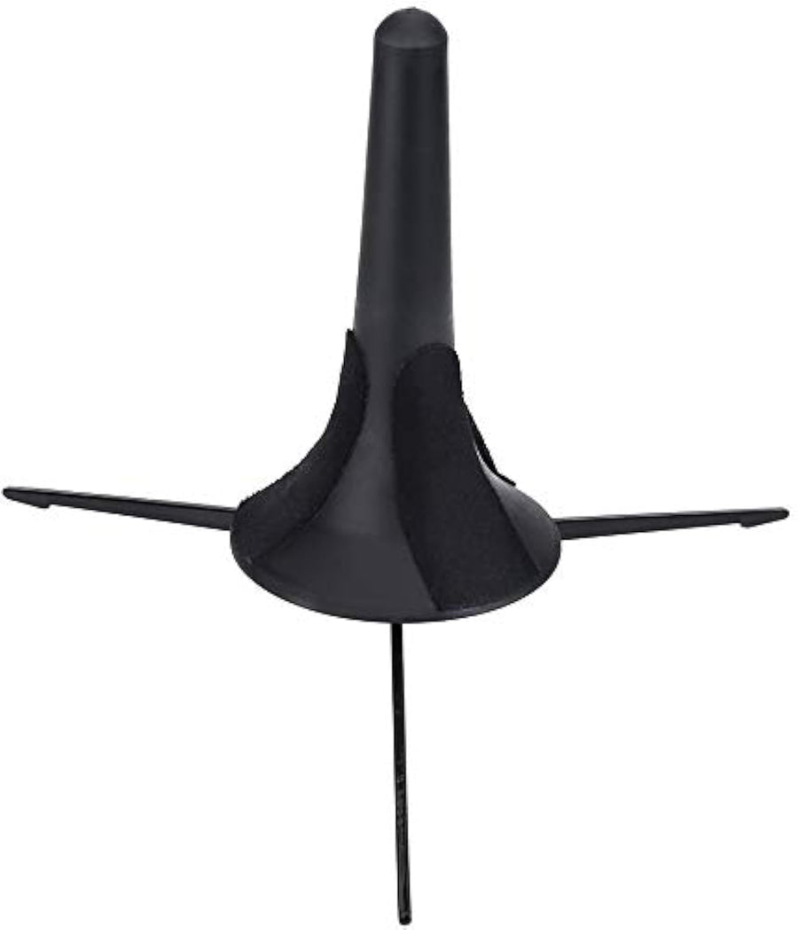 Black Portable Trumpet Stand Holder Metal Tripod Holder Stand Foldable - 6.7 x4.5