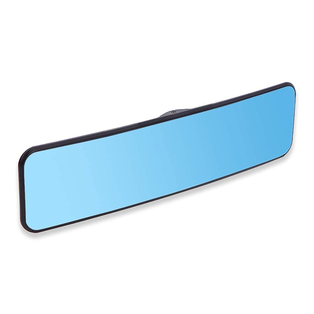 Anti Glare Rear View Mirror for Car, Clip on Wide Angle Panoramic Rearview Mirror Eliminate Blind Spots – Convex, Blue