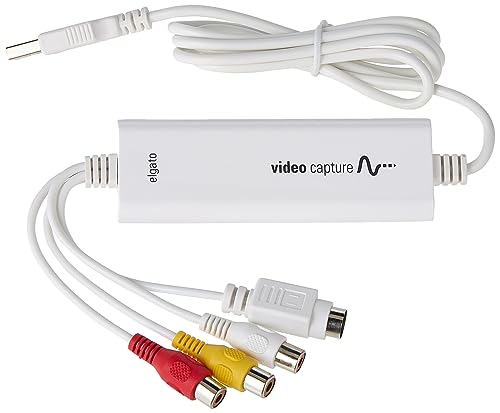Video Capture – USB 2.0 Capture Card Device, Easy to Use, Convert Analog to Digital, with VHS VCR TV to DVD Adapter, for Mac, Windows or iPad