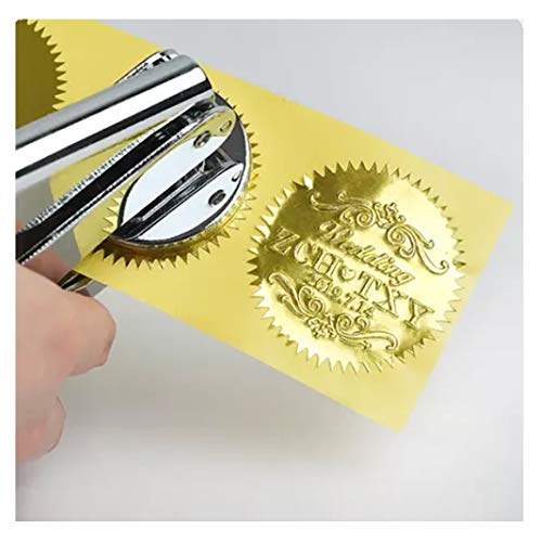 Christmas Gold Embossed Stickers Envelope Seals for Wedding Invitations 1 3/4 - Christmas Metallic Foil Package Envelope Certificate Wafer Seals for Party Favors, Packages, Greeting Cards 200 Pcs