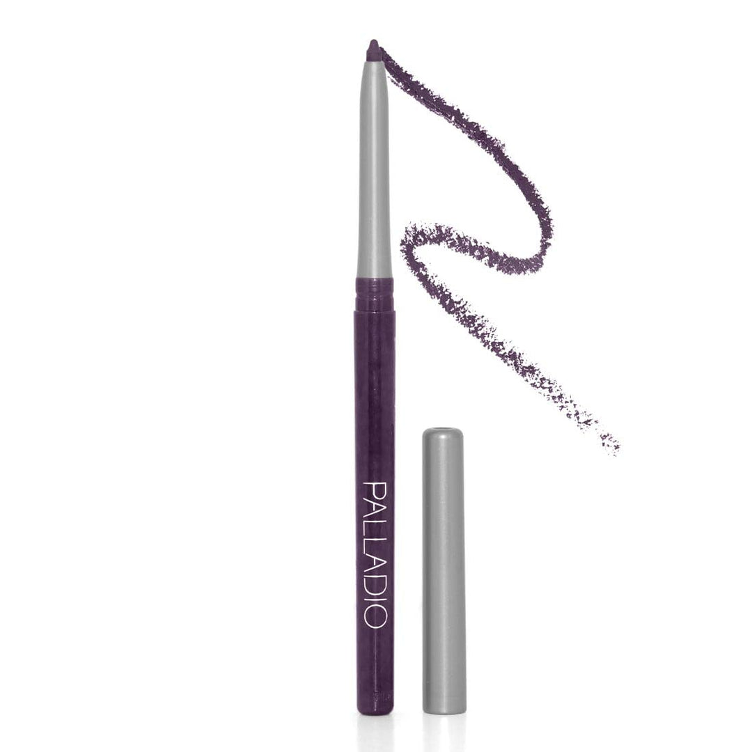 Retractable Waterproof Eyeliner, Exotic Plum, Richly Pigmented and Creamy, Slim Twist Up Pencil Eyeliner, No Smudge Formula with Long Lasting Application, No Eyeliner Sharpener Required