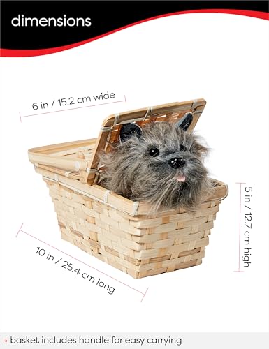 Wizard of Oz Dorothy's Toto in A Basket Costume Accessory