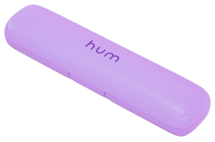 hum Smart Battery Toothbrush Kit, Sonic Toothbrush with Travel Case, Purple