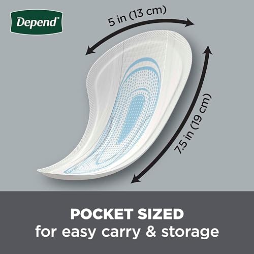 Incontinence/Bladder Control Shields, Pads for Men, Light Absorbency, 174 Count (3 Packs of 58) (Packaging May Vary)