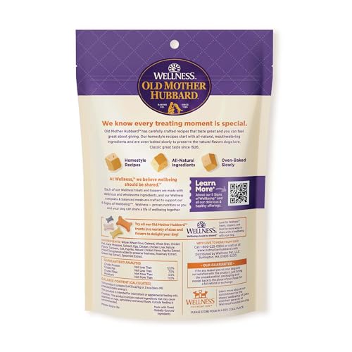 Wellness Training Bitz Assorted Mix Dog Biscuits, Natural, Training Treats, Three Flavors, Small Size, (8 Ounce Bag)