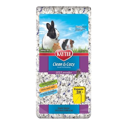 Clean & Cozy Lavender Bedding For Pet Guinea Pigs, Rabbits, Hamsters, Gerbils, and Chinchillas, 24.6 Liters