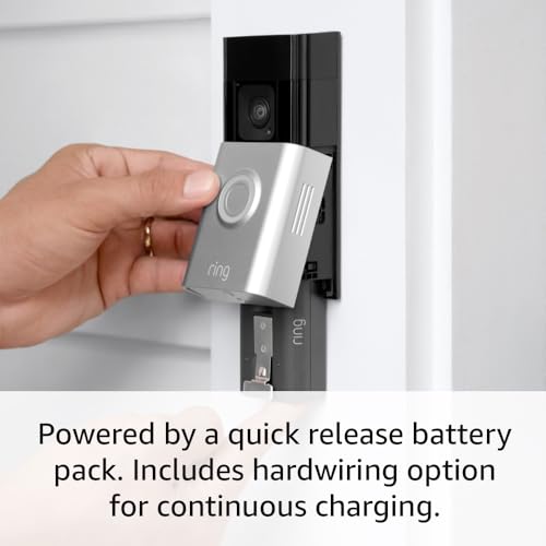 Battery Doorbell Plus (newest model) | Head-to-Toe HD+ Video, motion detection & alerts, and Two-Way Talk