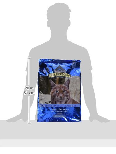 Wilderness Nature's Evolutionary Diet High-Protein, Grain-Free Natural Dry Food for Adult Cats, Chicken, 11-lb. Bag
