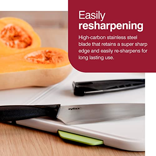 Utility Kitchen Knives with Sheath Covers - Dishwasher Safe - Stainless Steel Kitchen Knives Perfect for Cutting Meat, Vegetables & Fruit - 7.25 Chef Knife