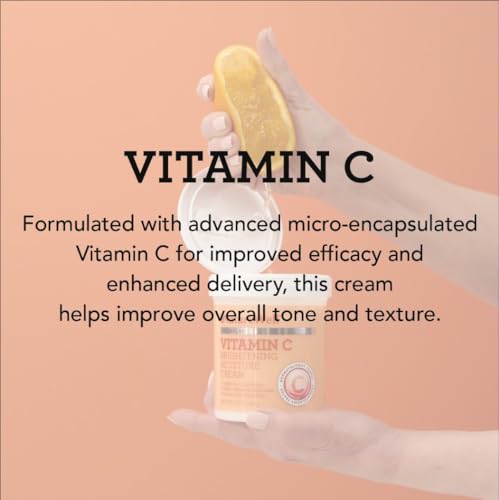 Clinical Vitamin C Brightening Moisture Cream for Face & Body, Anti-Aging Skincare, Firming, Nourishing, Reduces Discoloration, Improves Overall Tone & Texture, Non-Greasy 1.0, 16 Oz