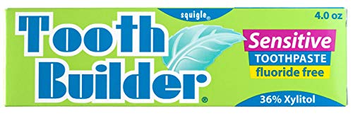 Tooth Builder SLS Free Toothpaste (Stops Tooth Sensitivity) Prevents Canker Sores, Cavities, Perioral Dermatitis, Bad Breath, Chapped Lips, 4 oz - 1 Pack
