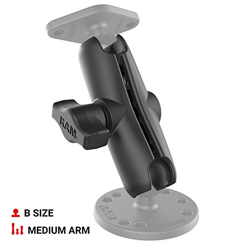 RAM Mounts Double Socket Arm RAM-B-201U-A Short Arm Compatible with RAM B Size 1 Ball Components