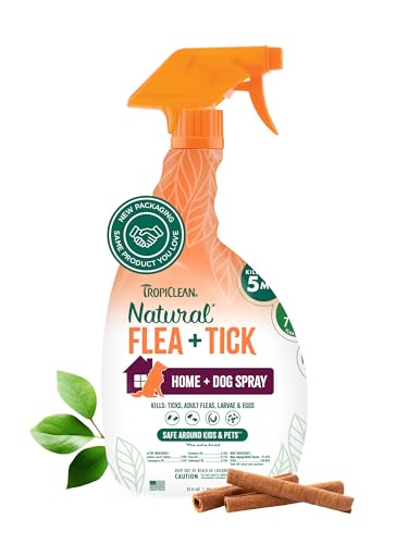 Max Strength Flea and Tick Treatment Spray for Home, Safe Prevention Around Kids, Powerful & Natural Defense, Made in USA, 32oz
