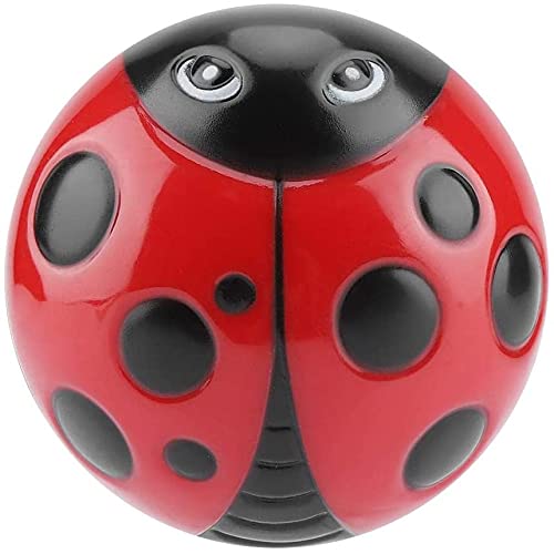 Ladybug Cooking Timer, Mechanical Clockwork 60-Minute Timer, Kitchen Alarm Clock, Baking Cooking Clock, No Battery Required, Red