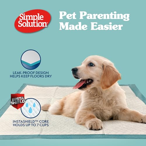 Large Pee Pads For Dogs, XL Puppy Potty Training Wee Wee Pad, 6 Layers Thick, Instashield Absorbent, Attracts Dogs, Leak Proof, Odor Neutralizing, Disposable, LARGE 23x24, 100 Count