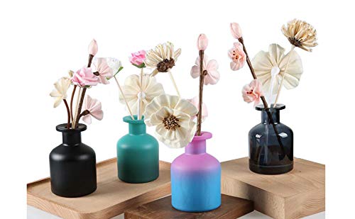 1PCS 150ml/5oz Glass Diffuser Bottle Jars Pot Empty Refillable Exquisite Essential Oils Container for DIY Reed Diffuser Sticks Sets Crafts Decor Essential Oil Diffuser Gift