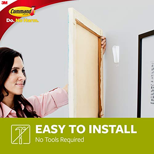 Large Canvas Hangers for Walls, Holds up to 3 lb 18x24 Canvas, 3 Hangers with 4 Strips, Damage-Free Removable Wall Art Hanger, Great for Room Décor