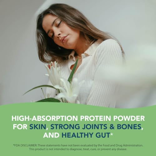 Collagen Peptides Powder (17.6oz). Grass-Fed Hydrolyzed Protein Supplement. Promotes Healthy Joints, Skin, Hair, Nails. Unflavored & Easy to Mix.