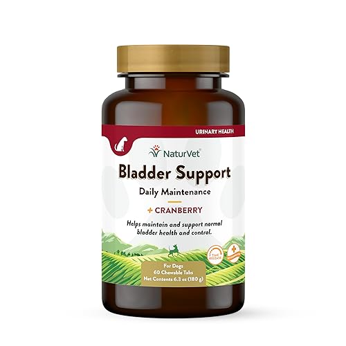 – Bladder Support for Dogs – Plus Cranberry | Supports Healthy Bladder Control & Normal Urination | 60 Time Release Chewable Tablets